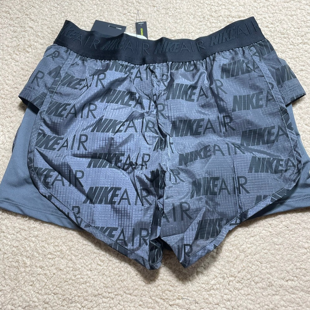 Nike Air Womens Running Shorts Standard‎ Fit AQ5634-021 Dark Grey Size XSmall - Picture 8 of 9